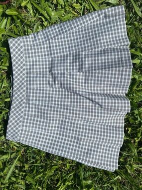 Sunday Best Aritzia Plaid Olive Mini Pleated Skirt Size 4 Good Condition